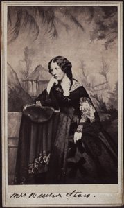 Portræt af Harriet Beecher Stowe 1811-1896, ca 1860.