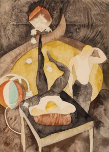 I Vaudeville: To akrobatjonglører af Charles Demuth