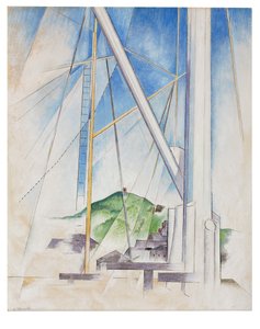 In the Key of Blue, ca. 1919 (tempera og blyant ombord) af Charles Demuth