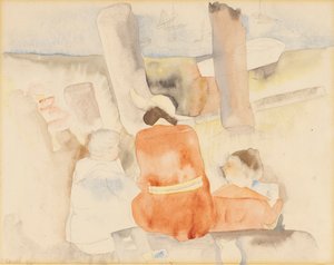 Tre figurer, der tegner af Charles Demuth