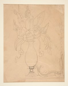 Vase med blomster af Charles Demuth