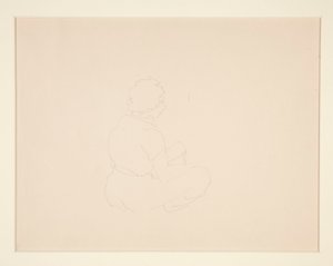 Kvinde sidder på stranden, sandsynligvis i Provincetown af Charles Demuth