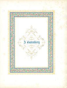 Dekorativ blomsterramme med kalligrafisk indskrift (tryk)