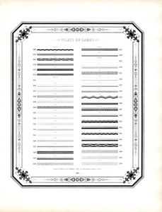 Typografiske linjeelementer (print) af Charles Derriey