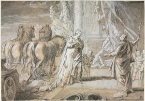 Madame de Maintenon vender tilbage til den katolske kirke [2], 1700-tallet. af Charles-Dominique-Joseph Eisen