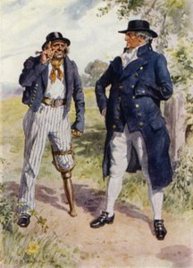 Illustration til The Amateur Gentleman af Jeffery Farnol (farve litho)