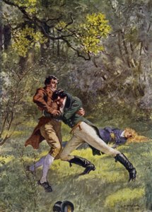 Illustration til amatør herre af Jeffery Farnol (Color Litho)