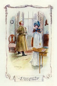 En berømt god ting dette ægteskabsplan, 1907 (illustration) af Charles Edmund Brock