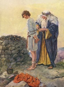 Abraham binder Isak som et offer af Charles Edmund Brock