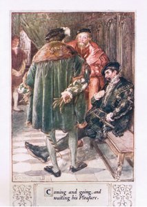 Kommer og går, og venter på hans fornøjelse af Charles Edmund Brock