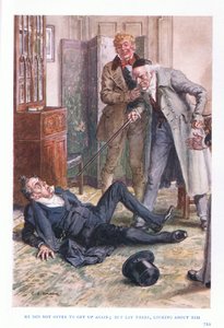 Han tilbød ikke at rejse sig igen, men lå der og så sig om af Charles Edmund Brock