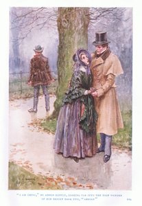 Jeg går, sagde han langsomt og så langt ind i det dybe vidunder af hendes lyse mørke øjne, til udlandet. af Charles Edmund Brock