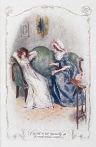 Jeg talte med hende gentagne gange på den mest alvorlige måde, illustration fra 