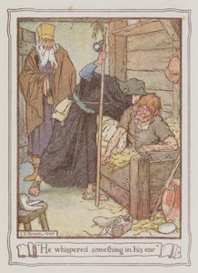 Illustration til Ivanhoe af Sir Walter Scott (farve litho) af Charles Edmund Brock
