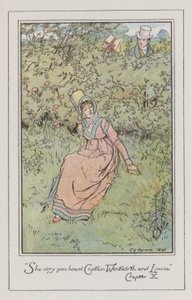 Illustration for Persuasion (farve litho) af Charles Edmund Brock