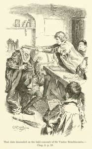 Illustration til Westward Ho! af Charles Kingsley (gravering) af Charles Edmund Brock