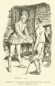 Illustration til Westward Ho! af Charles Kingsley (gravering) af Charles Edmund Brock