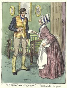Illustration til Pickwick Papers af Charles Edmund Brock