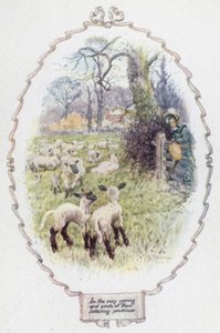 I selve foråret og stolthed over deres vaklende skønhed (farve litho) af Charles Edmund Brock