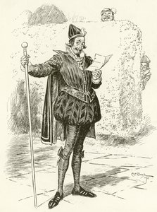 Malvolio af Charles Edmund Brock