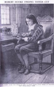 Robert Hooke finder ud af tingene af Charles Edmund Brock
