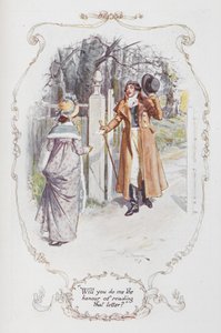 "Vil du give mig den ære at læse det brev?", illustration til 