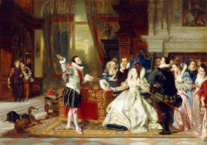 Sir Walter Raleigh og dronning Elizabeth, 1875