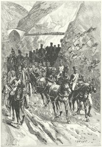 Massenas tilbagetog til Ciudad Rodrigo af Charles Edouard Delort
