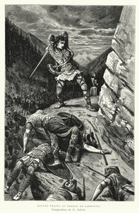 Roland Frappa Au Perron De Sardoine (gravering) af Charles Edouard Delort