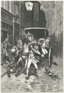 Arrestation af Georges Cadoudal, bretonsk konspirator mod det franske revolutionære regime af Charles Edouard Delort