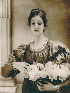 Pæoner (fotogravure) af Charles Edward (after) Perugini