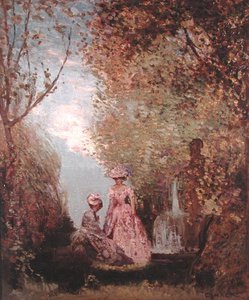 Forest Glade (olie) af Charles Edward Conder