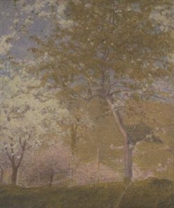 Plantager på Seinen nær Vetheuil af Charles Edward Conder