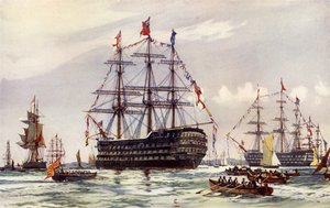 Dronningen ved Spithead Review af 1845