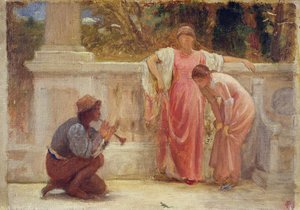 The Green Lizard, 1902 (blyant og olie om bord)