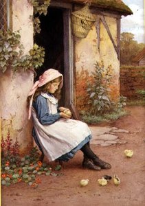 Den lille kylling (akvarel)
