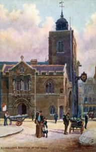 All-Hallows-by-the-Tower, London af Charles Edwin Flower