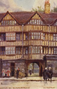 Staples Inn, Holborn Entrance, London af Charles Edwin Flower