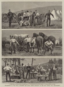 Lejr af Royal Artillery og Royal Horse Artillery i New Forest, Hay, Breconshire