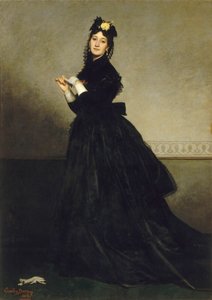 La Dame aux gants The Lady with the Glove, 1869. af Charles Emile Auguste Carolus Duran