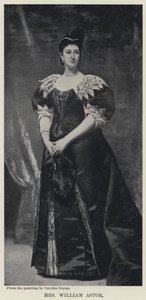 Fru William Astor (litho) af Charles Emile Auguste Carolus Duran