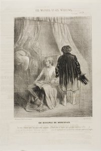En tilhænger af Broussais (plade 7) af Charles Emile Jacque