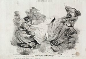 En intenst bestridt ung kvinde af Charles Emile Jacque