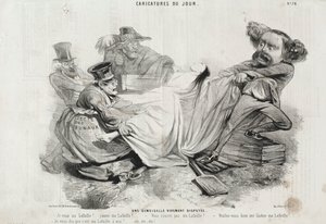 Dagens tegneserie: nr. 78, En stærkt omstridt ung dame. af Charles Emile Jacque