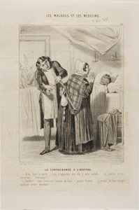 smuglergods på hospitalet (plade 26) af Charles Emile Jacque
