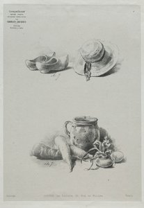 Kursus i tegning: nr. 4 - Stilleben. af Charles Emile Jacque