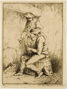 Drikkere af Charles Emile Jacque