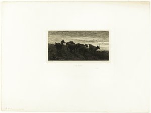Aften af Charles Emile Jacque