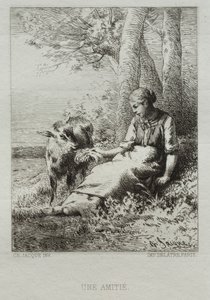 Venskab af Charles Emile Jacque
