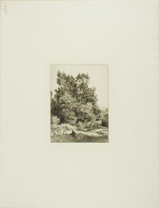 Landskab med Kohyrde af Charles Emile Jacque